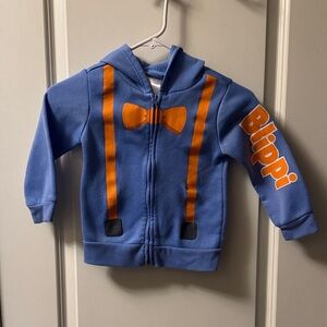 Kids Blue and Orange Hoodie